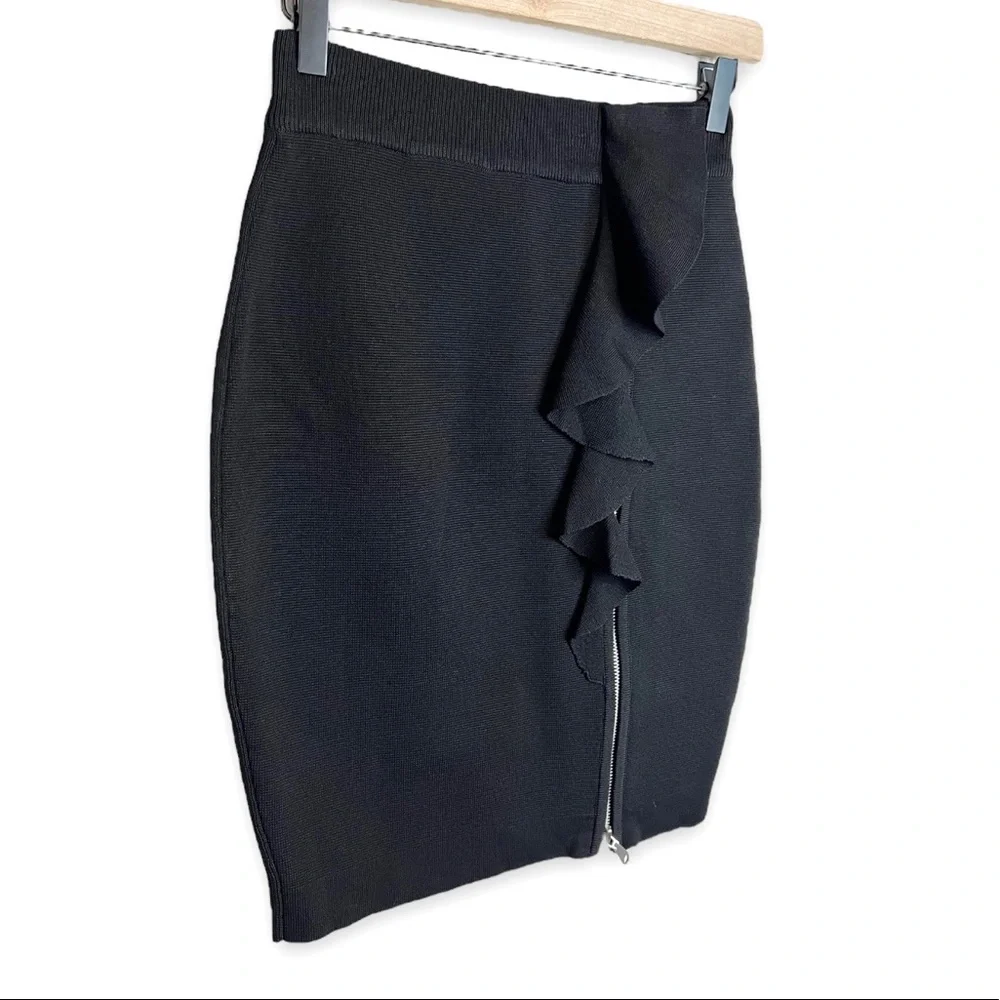 Rebecca Minkoff Angela Ruffled Zipper Pencil Skirt